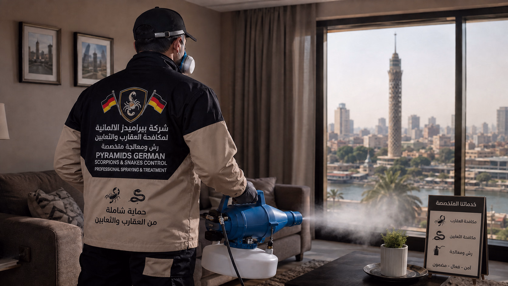 فريق بيراميدز الالمانية لمكافحة العقارب والثعابين
