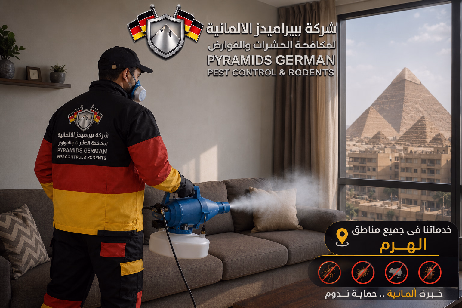 شركة مكافحة حشرات فى الهرم