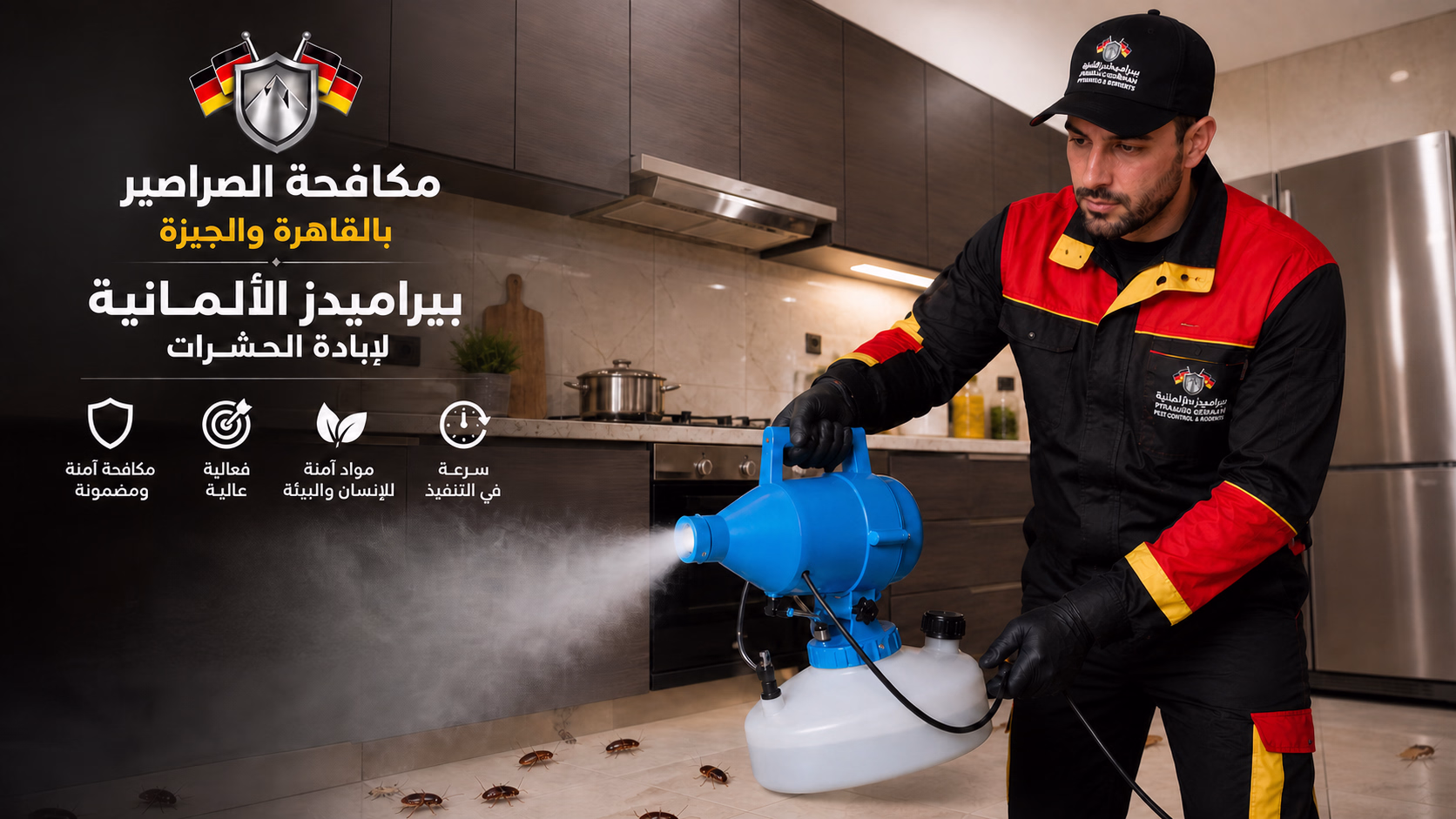 مكافحة الصراصير بالقاهرة والجيزة