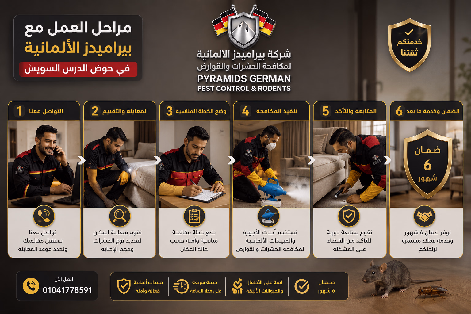 مراحل العمل مع بيراميدز الألمانية في حوض الدرس