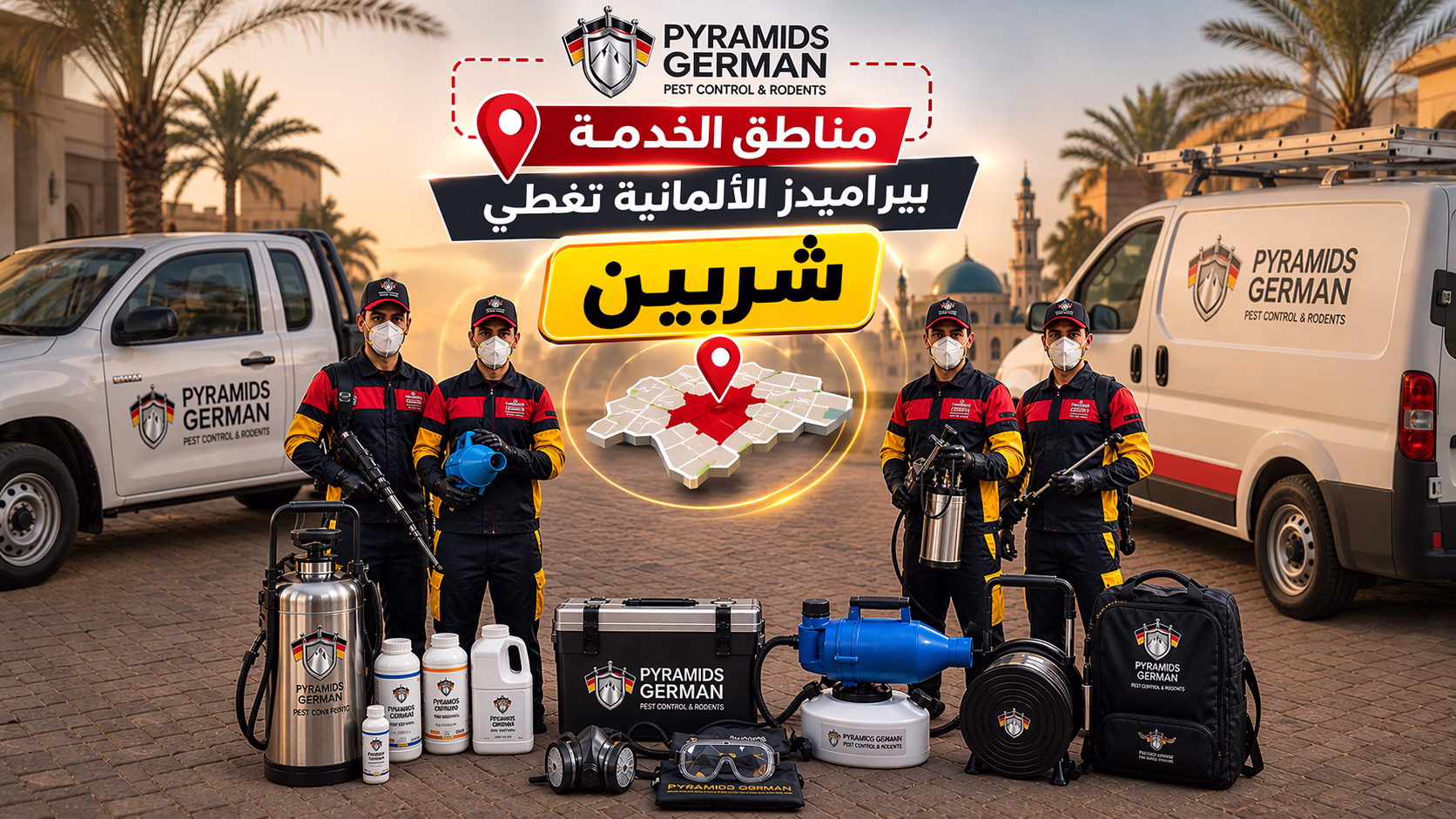 بيراميدز الألمانية تغطي شربين
