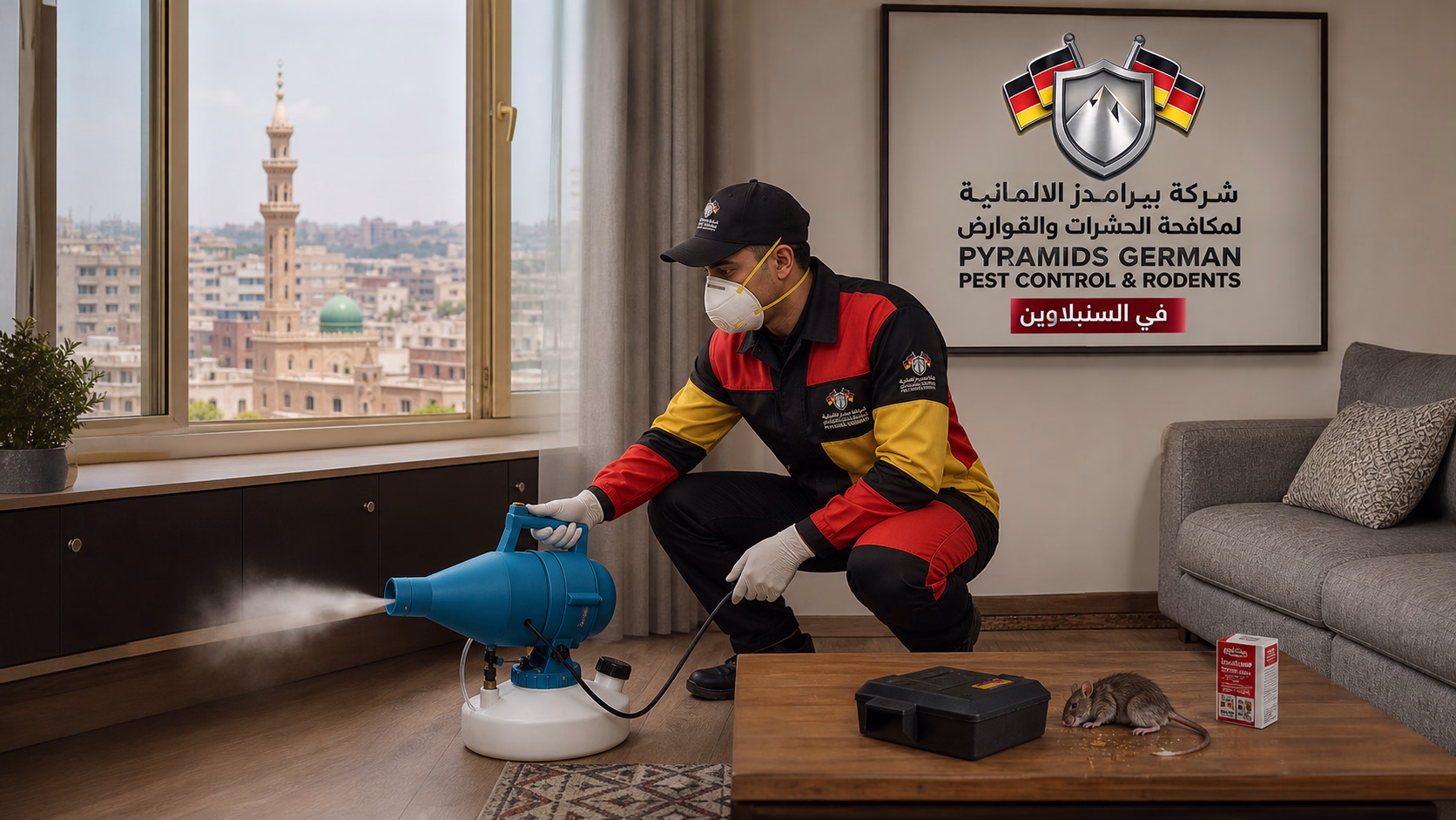 مكافحة الفئران للمنازل والشقق والفلل من معالم السنبلاوين