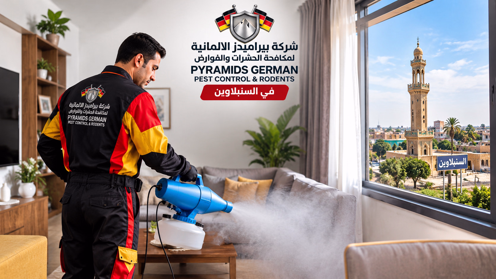 شركة بيرامدز الالمانية لمكافحة الحشرات في السنبلاوين