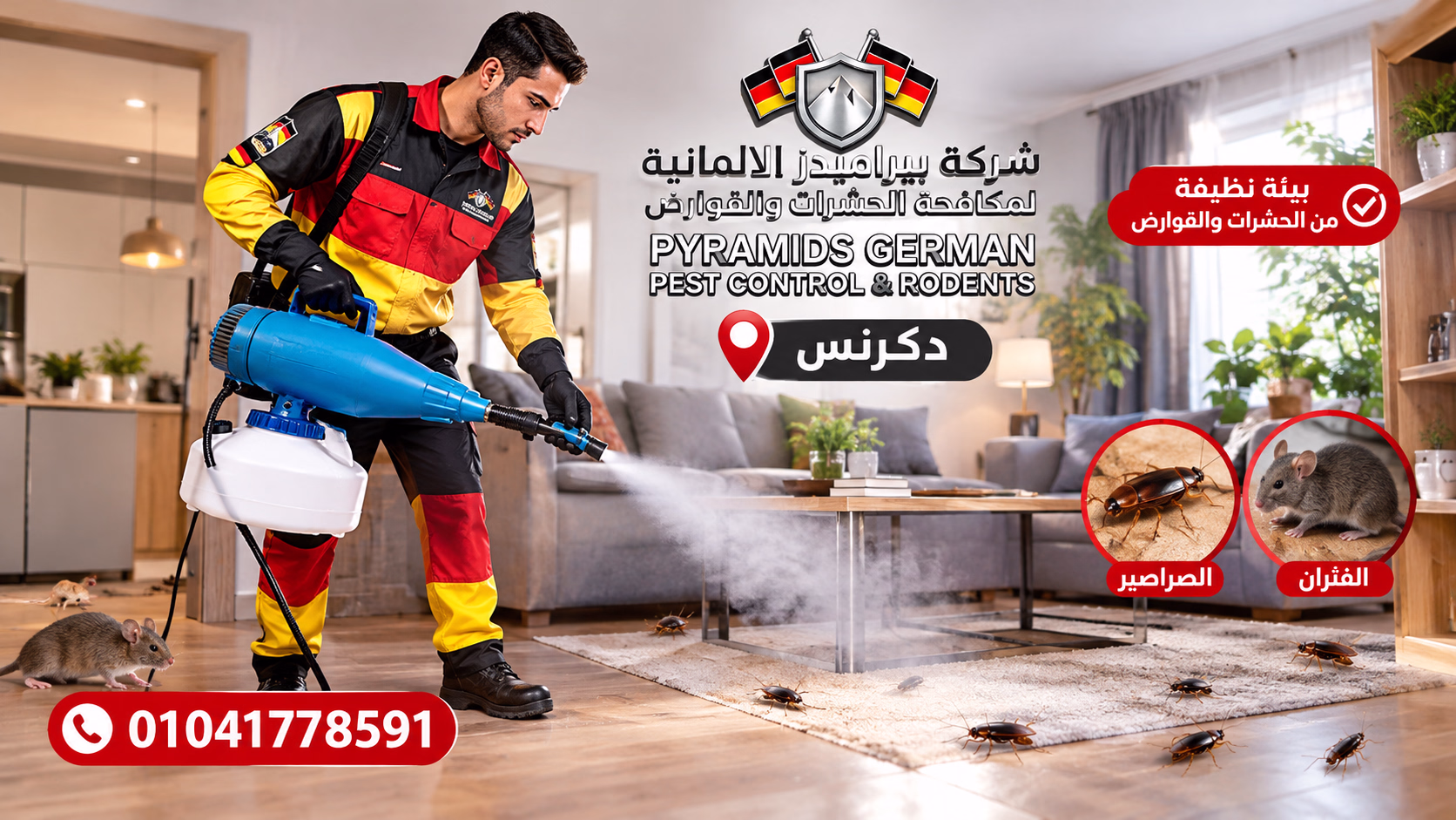 شركة مكافحة حشرات في دكرنس